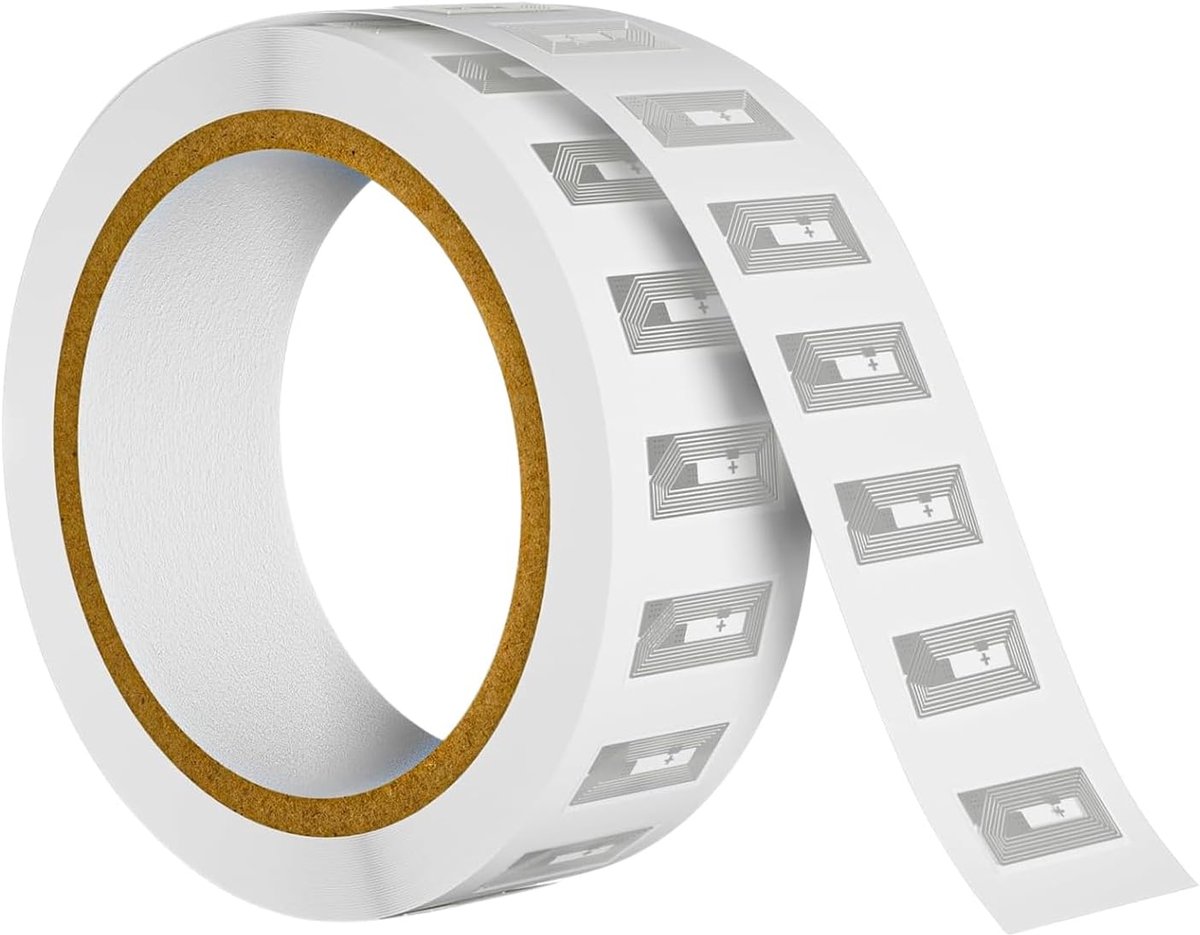 Labelstickers, 80 stuks, NFC-tagstickers, Rfid Tag Ntag213, 144 byte geheugen, NFC-chip, programmeerbaar, herbeschrijfbaar