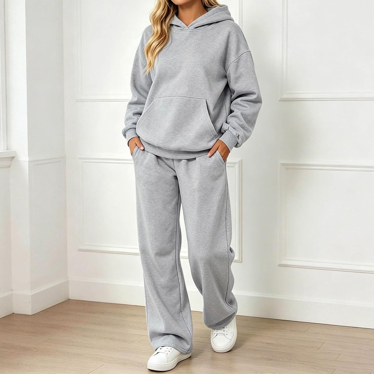 Oversized joggingpak met hoodie en trainingsbroek