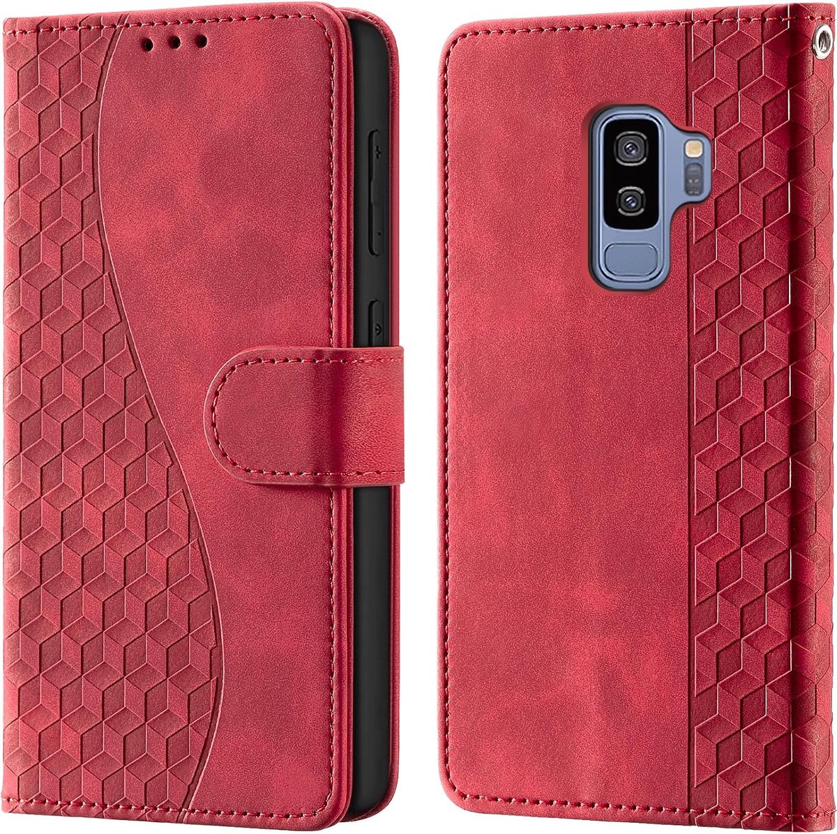 Portemonnee Telefoonhoes voor Samsung Galaxy S9 Plus Rood