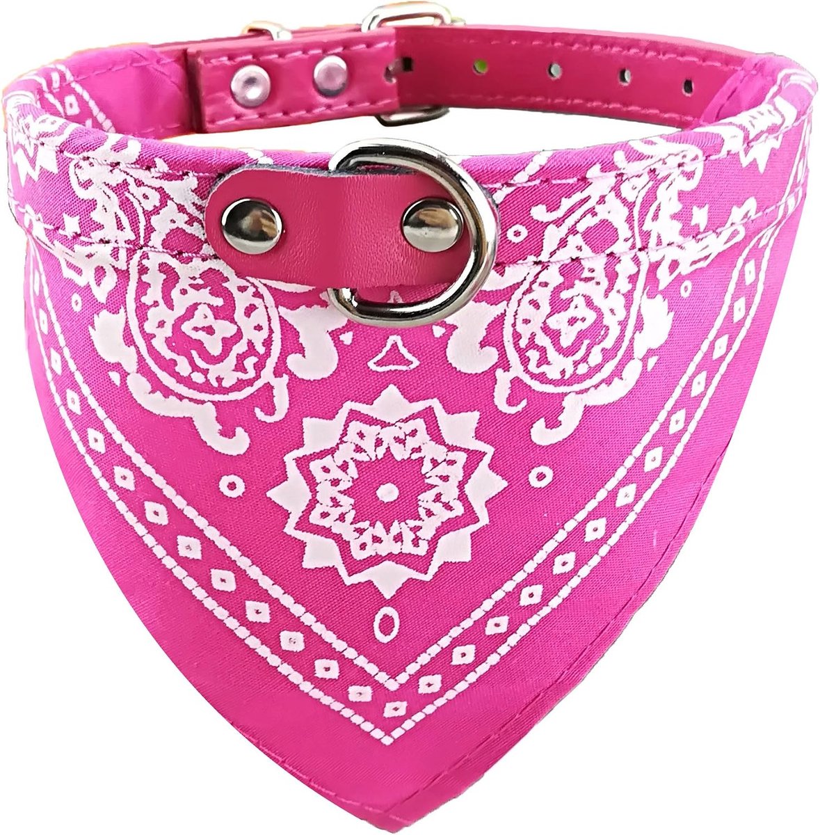 Hond Bandana Kraag Hond Halsband Jongen Medium Bandana Puppy Bandana Met Kraag Voor Honden - Roseo - M