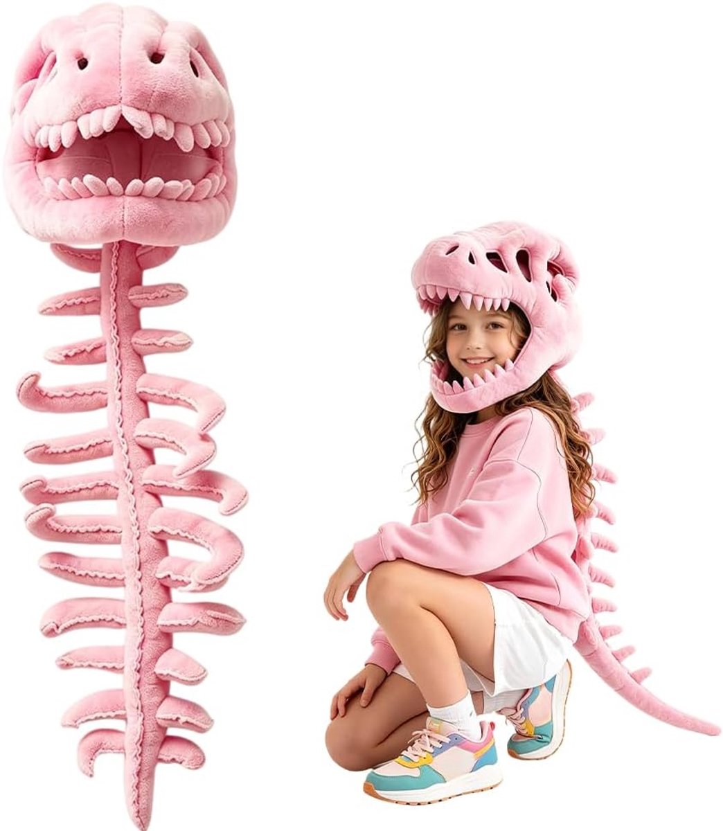 kostuum Spinosaurus van pluche, 80 cm, Spinosaurus pluche dino-outfit, Halloween grappig 3D realistisch dinosauruskostuum voor volwassenen en kinderen, snel wisselen, machinewasbaar