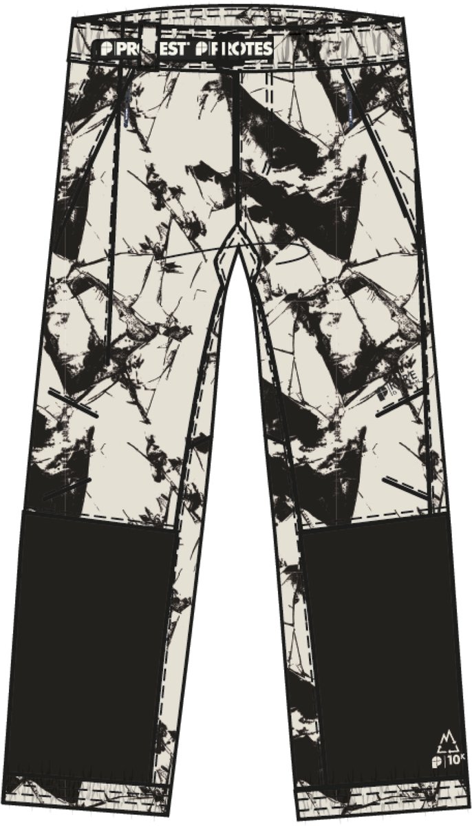 Protest PRTLutony Skibroek Heren- Baggy fit Waterkolom 10K Kitoffwhite