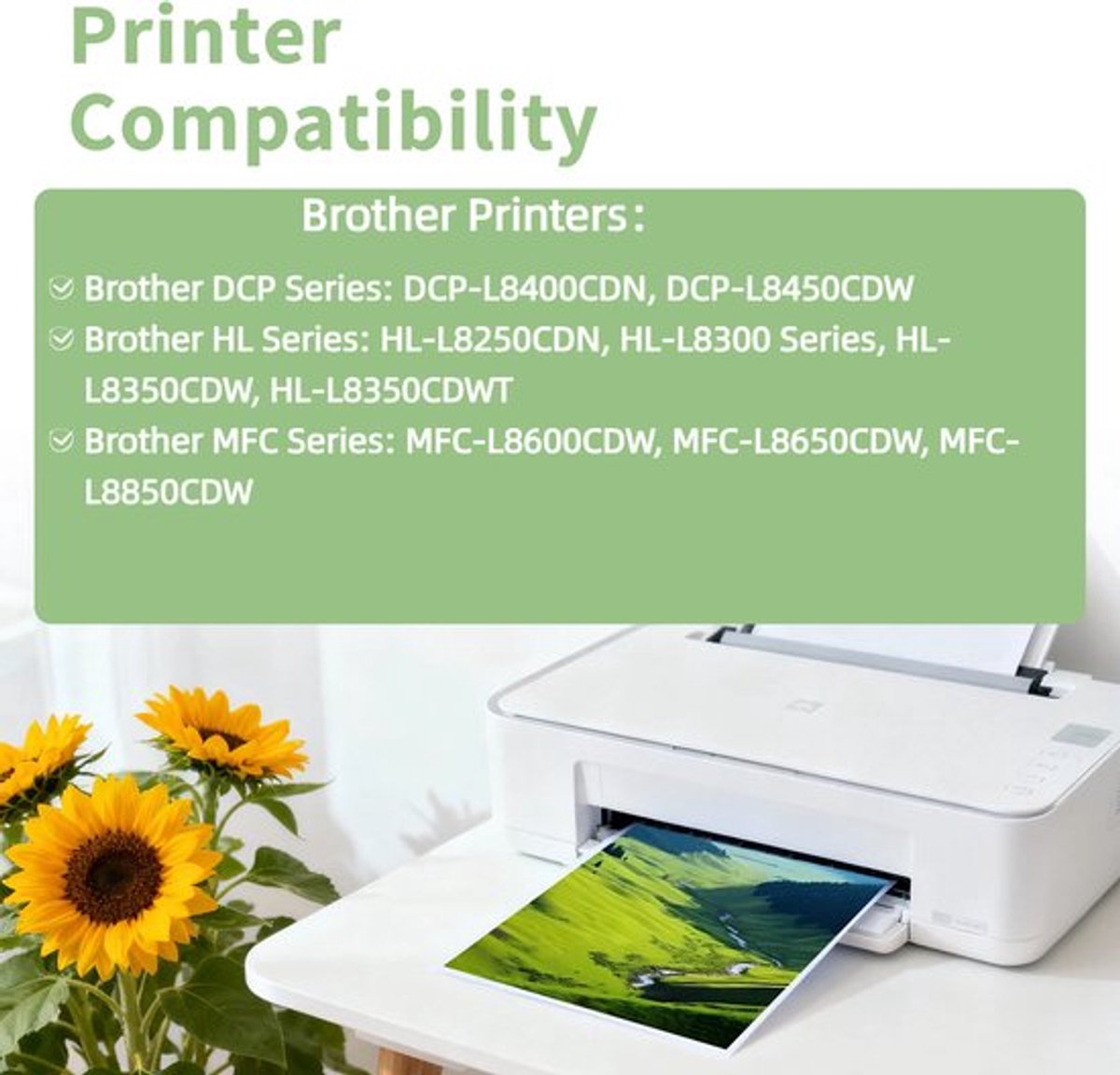 Toner Cartridge Kleur - 2 Zwart 1 Cyaan 1 Magenta 1 Geel - Hoog Rendement 4000 Pagina's - Compatibel Brother Printer - Printer Onderhoud Kit