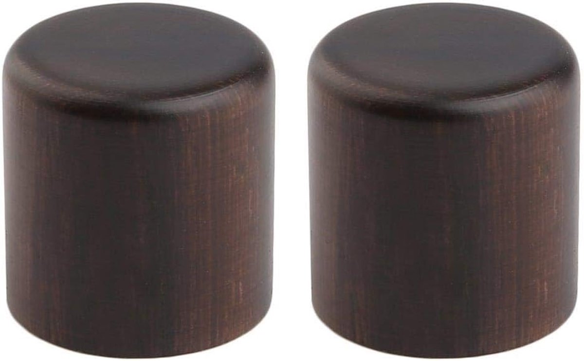 2-Pack Houten Knoppen Tele Stijl Flat Top Dome Knoppen Gitaar Bass Houten Knop Barrel Knoppen Esdoorn/Roze/Walnoot Hout Rose Wood