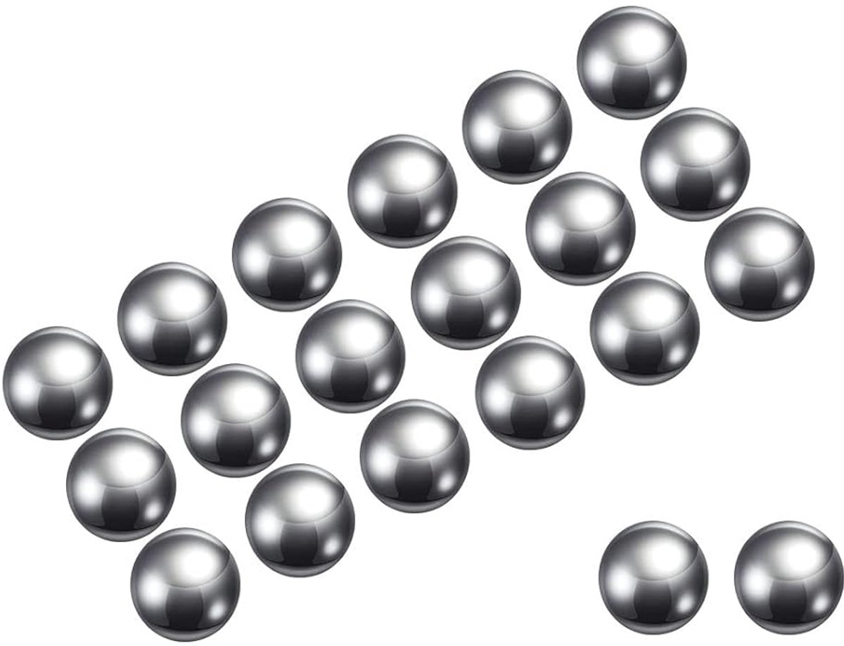 100pcs Precision Balls - [5mm] Carbon Steel voor lagers kleppen gebruik, massief