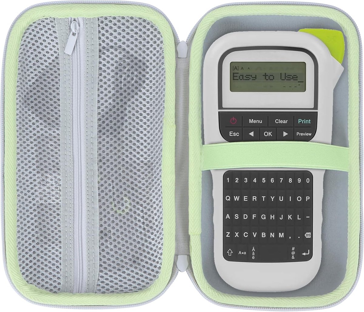 Beschermhoes compatibel met Brother PT-H110 Handheld Label Machine (grijs)