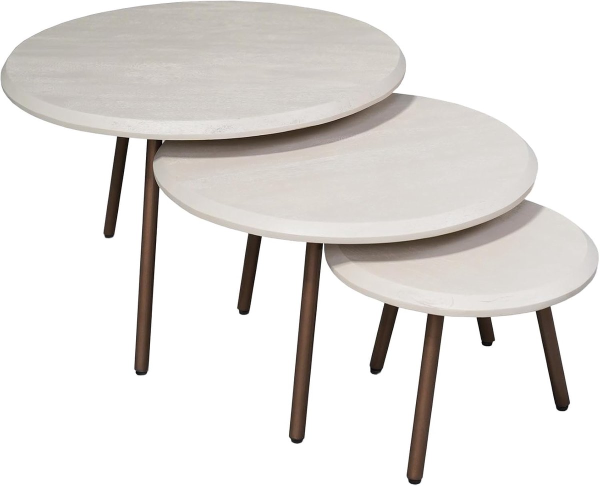 Salontafelset Ohio Zand Mangohout 70 cm