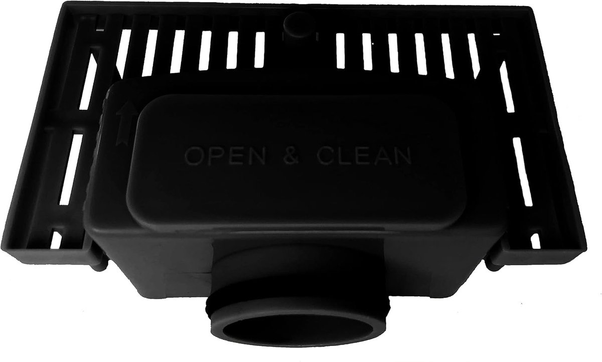 Controleopening, dubbele vleugel, afdichting voor lineaire vloerafvoer, wandafvoer, zijafvoer, badkamer, vloeridendouche, sifon NBR voor douchegoot, doucheafvoer, 36-38 mm, zwart