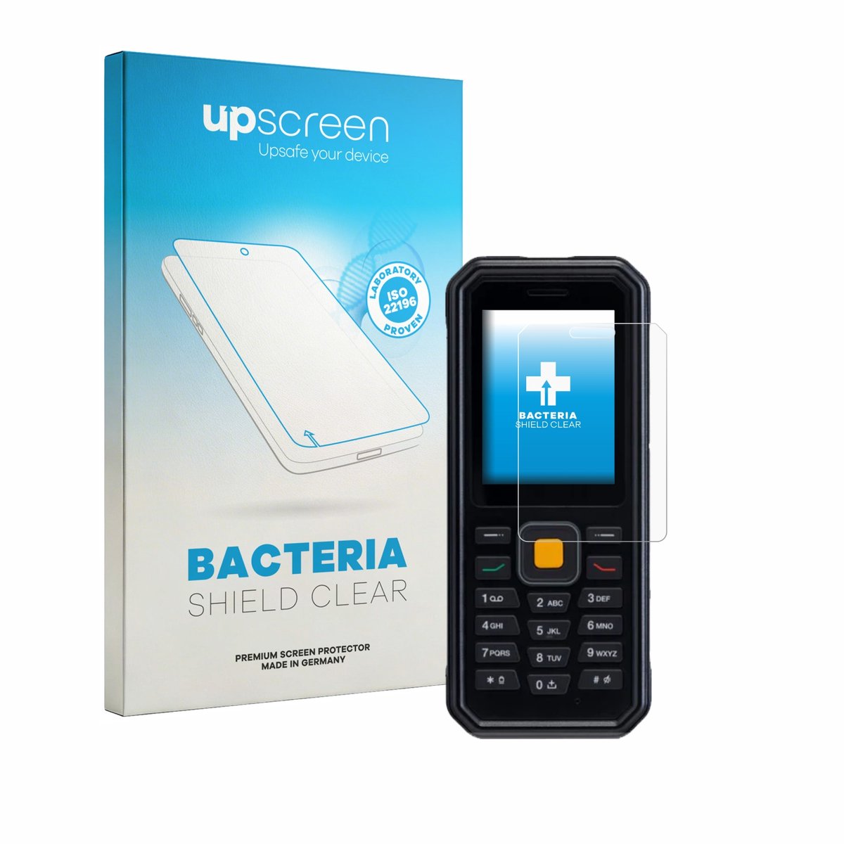 upscreen - Screenprotector voor JCB Tradesman 4 - Folie Beschermfolie transparant antibacterieel