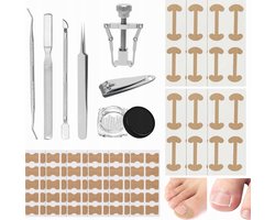 120 Stuks Nagelcorrectie Set voor Voetpijn en Verzorging