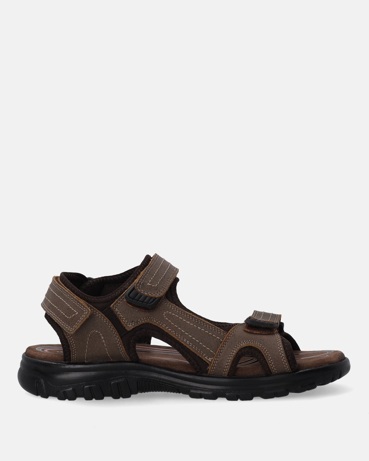Venezia Heren Nubuck Sandalen – Klittenband Bruin