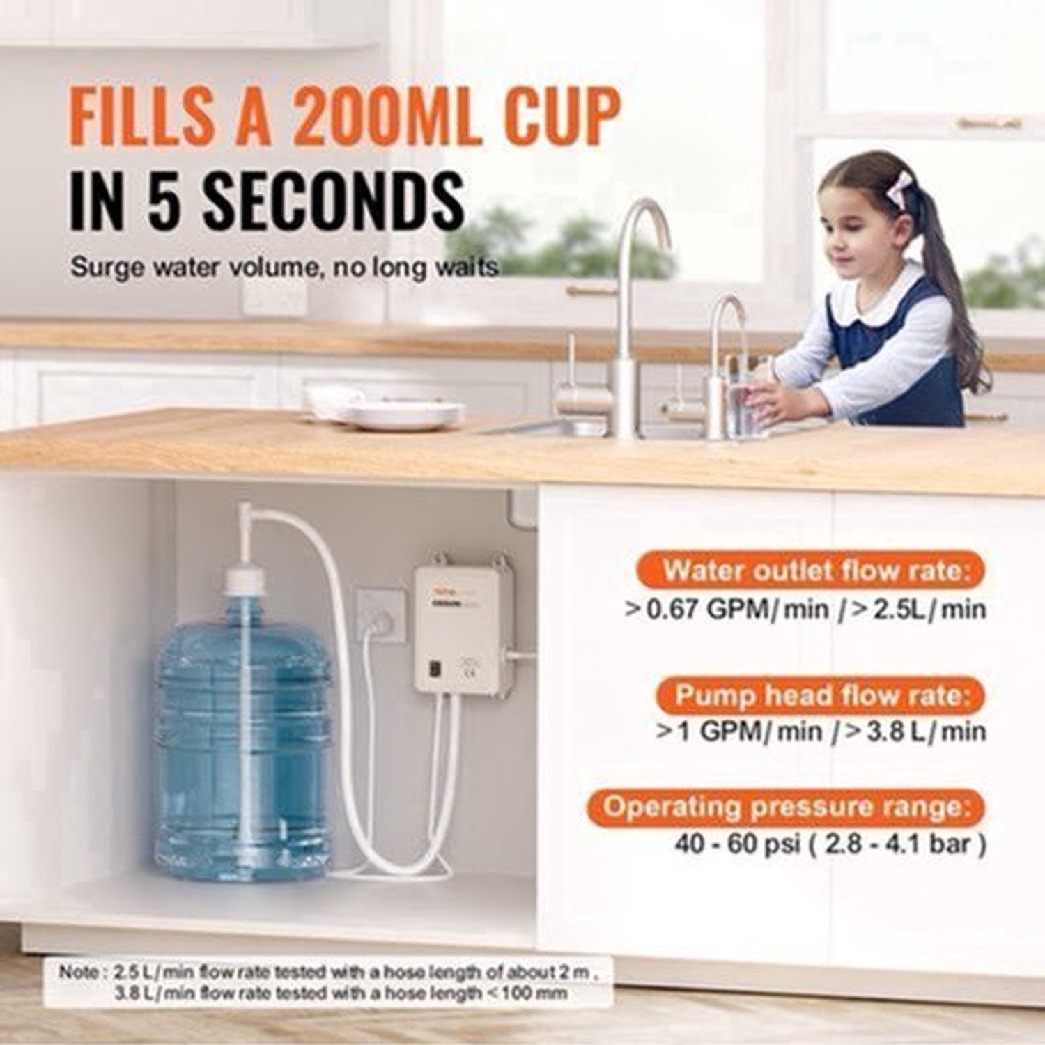 Waterpomp – Waterdispenser – Drinkwaterpomp – Elektrische Pomp – 5 Gallon Fles – Automatische Stop – Stil Geluid