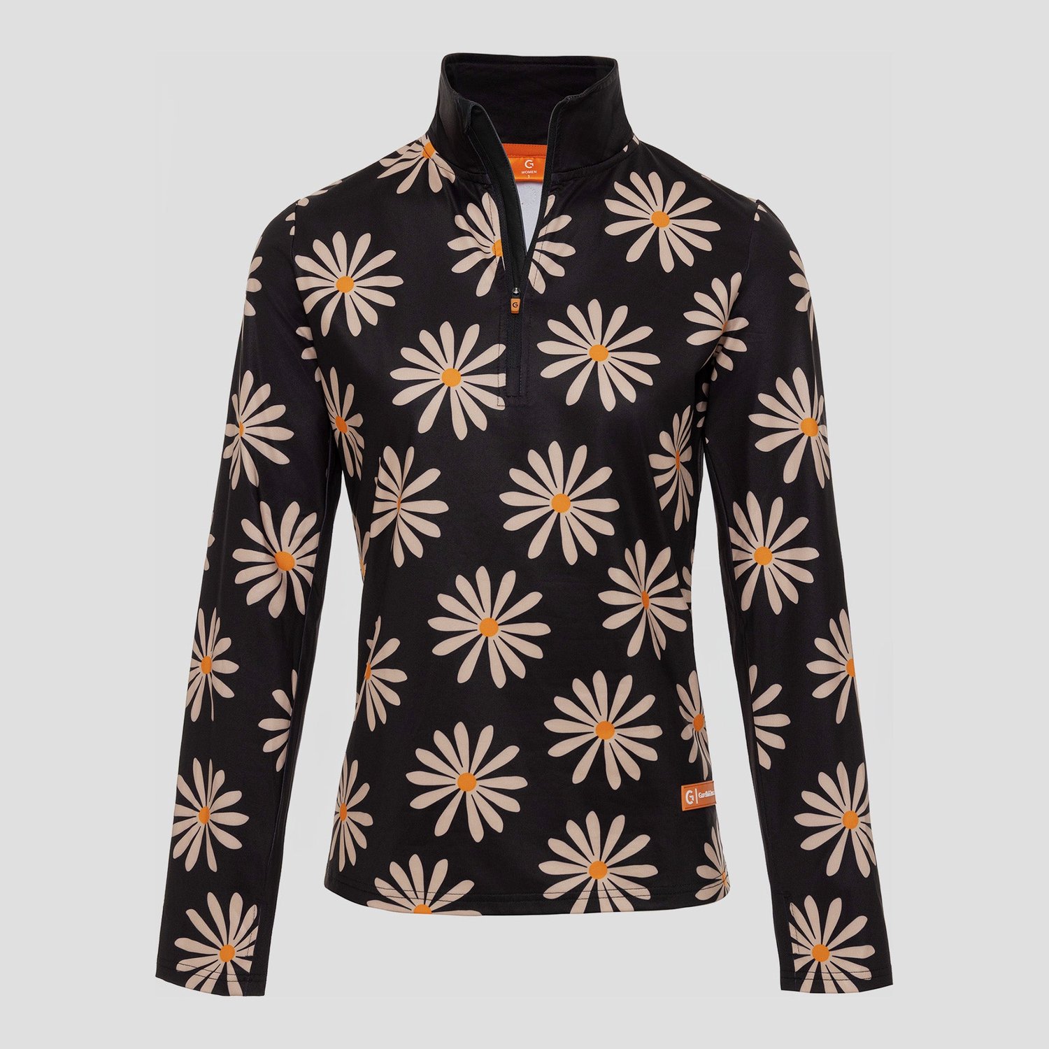 Gareth & Lucas EVO Skipully Flower 2XL 100% Gerecycled Polyester Midlayer Sportshirt Wintersport Flowers
