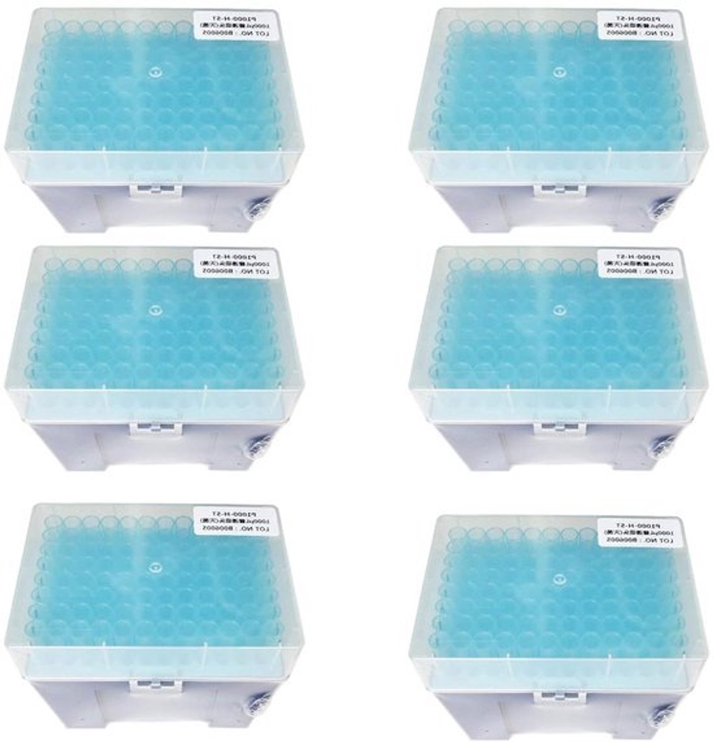 Pipettips Universeel - Steriele Pipetpunten - Laboratoriumwerk - Dnase/Rnase Vrij - 96 stuks/rek - Transparant