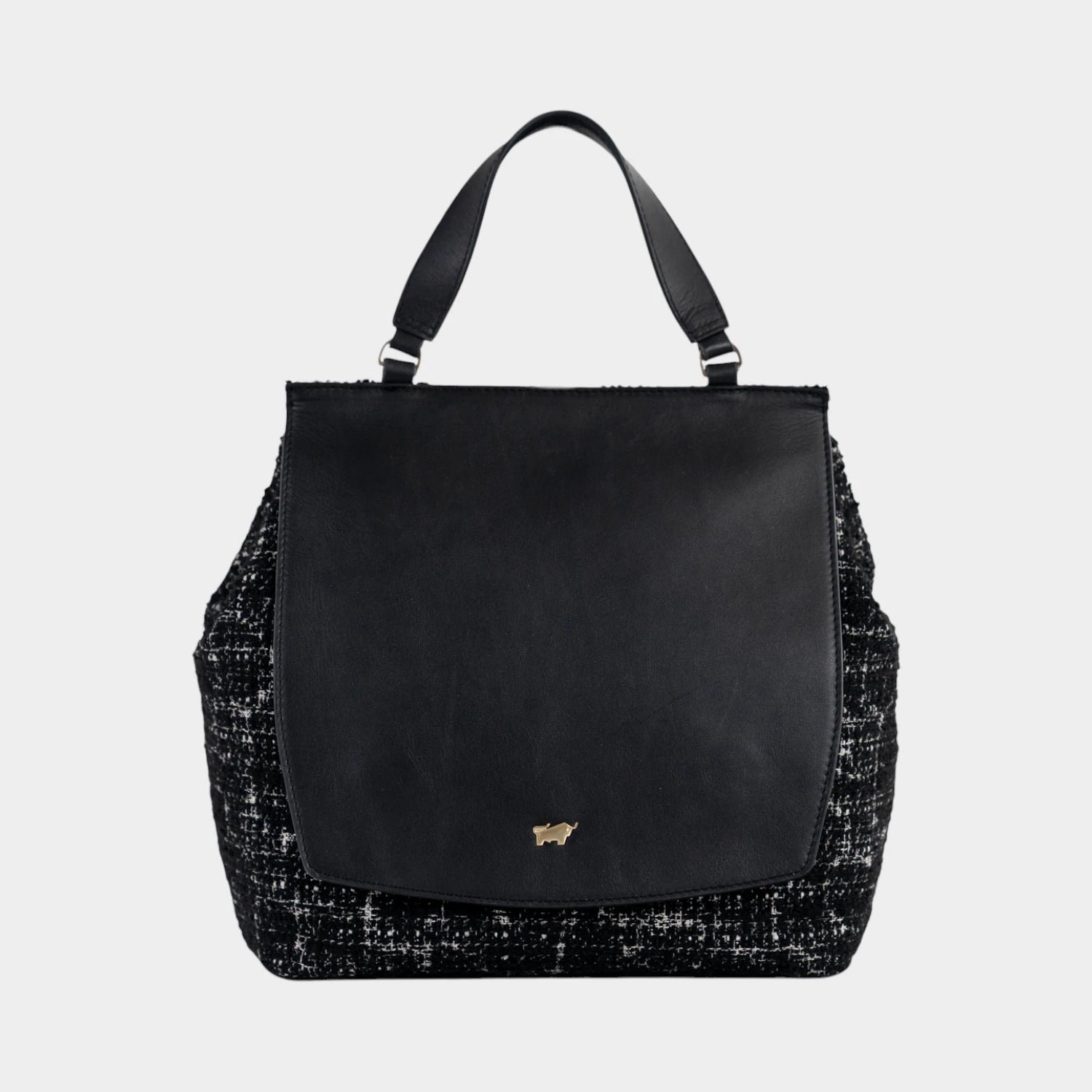 PAULINE Tote Bag met overslag zwart