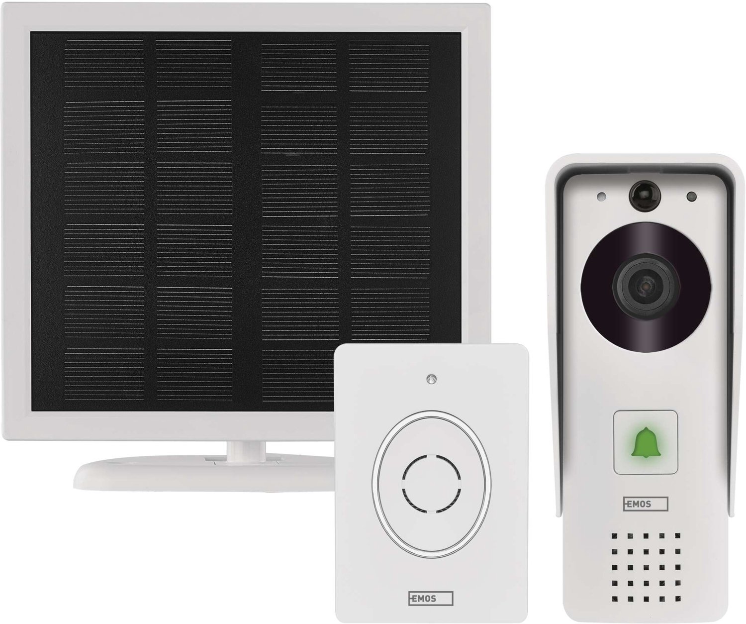 EMOS GoSmart Draadloze IP-09D videodeurbel op batterijen voor thuisgebruik, met wifi, H4030