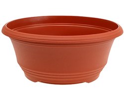 Plantenbak kunststof Ø20cm bloemenbak terracotta 5 stuks
