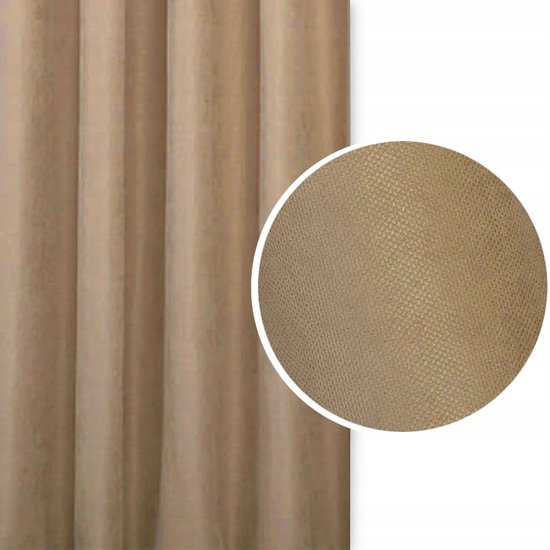 Verduisterende Gordijnstof 400x180 cm - Beige, Glad