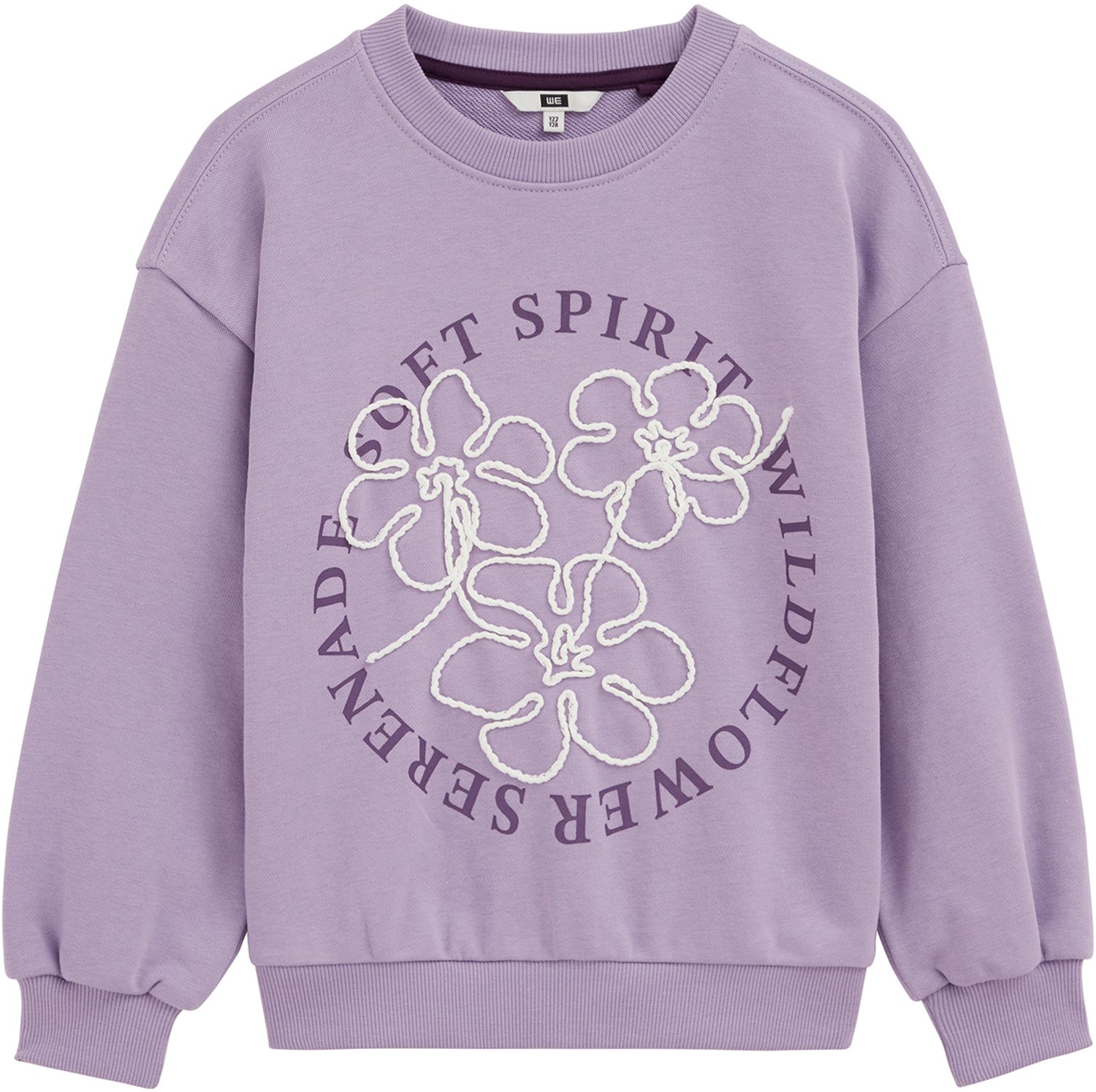 WE Fashion Meisjes oversized sweater met print