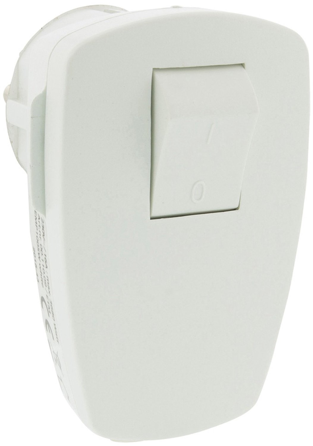 Q-Link stekker â€“ randaarde â€“ 16A â€“ met schakelaar â€“ wit