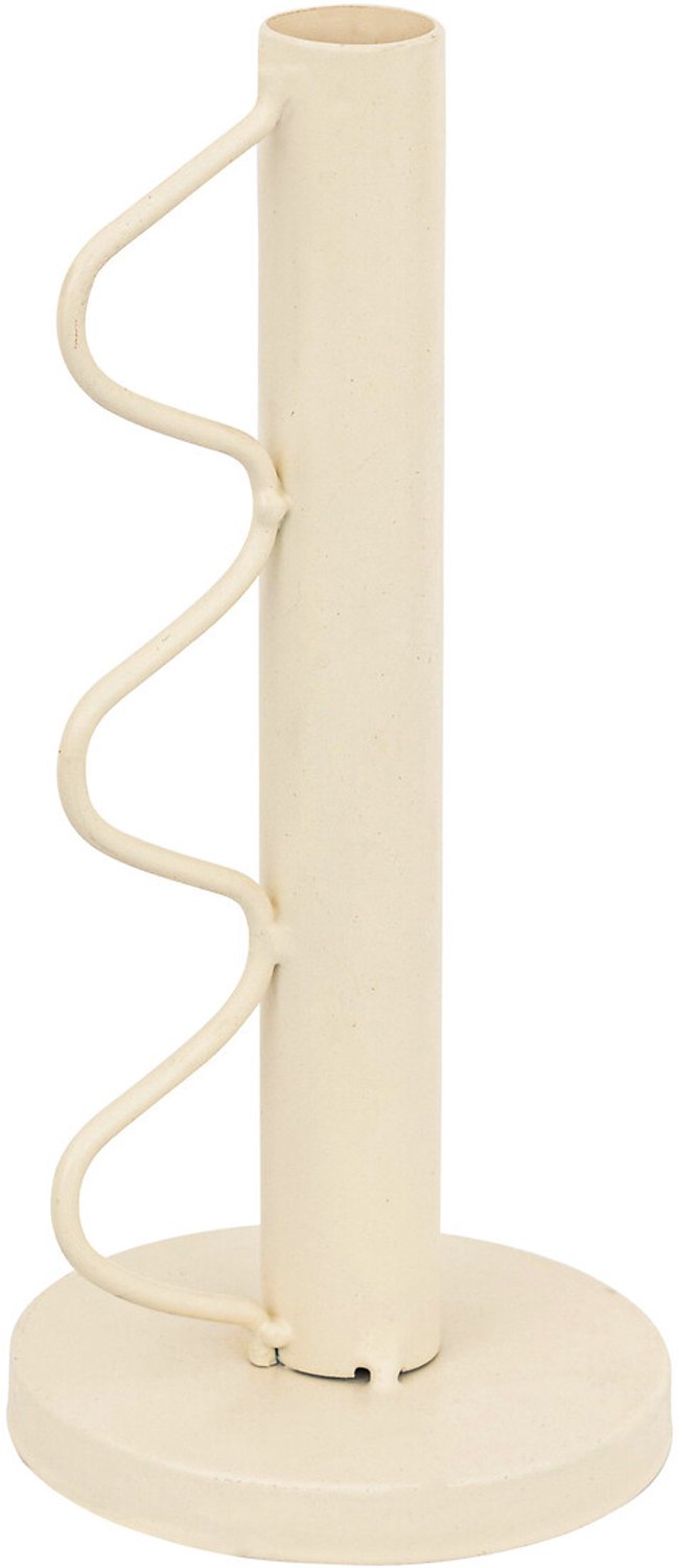 Atmosphera Metalen kandelaar voor één kaars BLISS, 20 cm - ecru