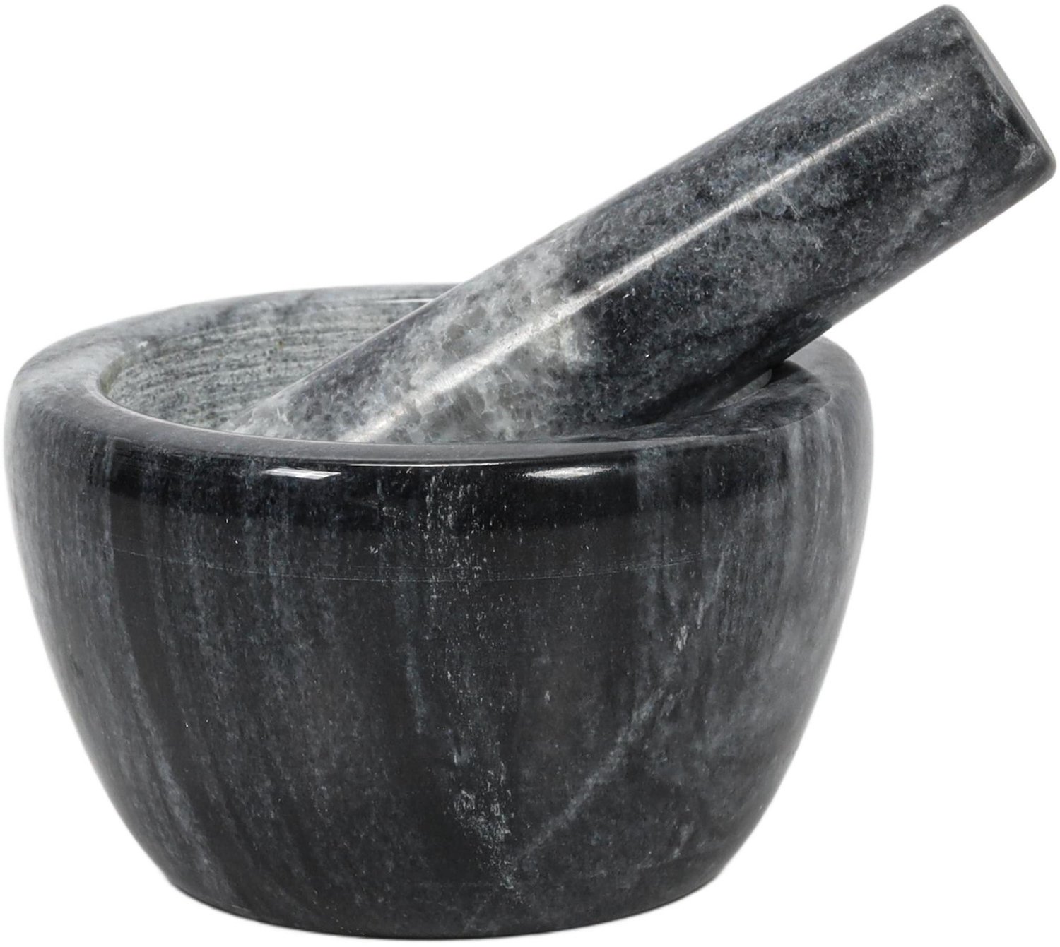 EH Excellent Houseware - Marmeren vijzel LUNO, Ø 10 cm - antraciet