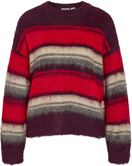 Noisy may Trui Nmtilda L/s O-neck Brushed Knit 27038654 Fig/multi Dames Maat - M