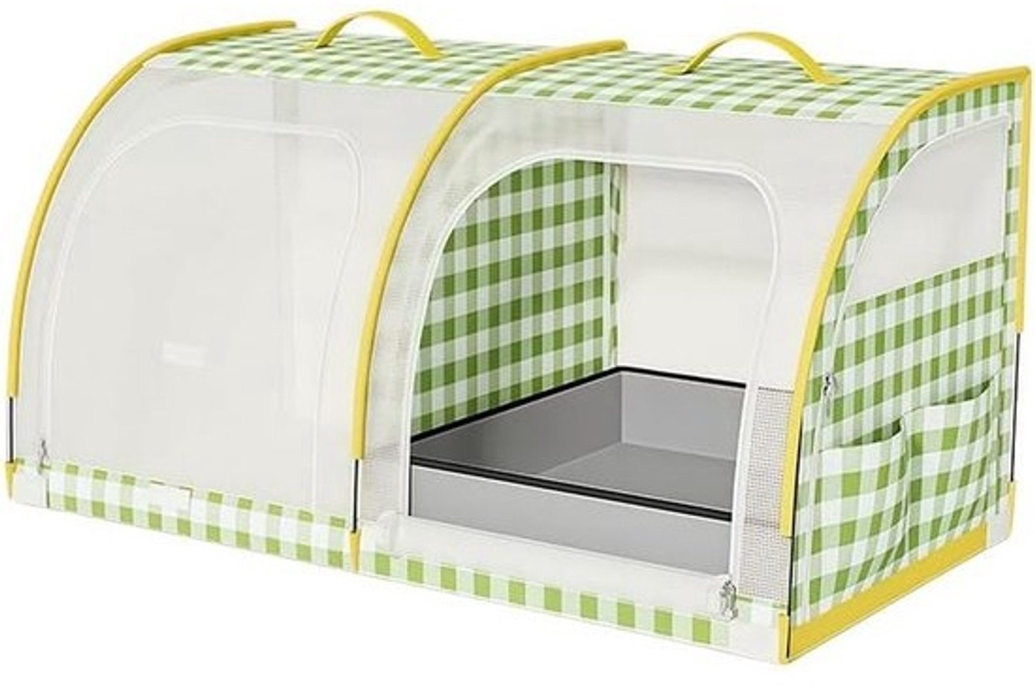 Autotent Huisdieren - Reisbench voor honden - Veilig vervoer - Uitneembare scheidingswand - Opvouwbaar - Groen