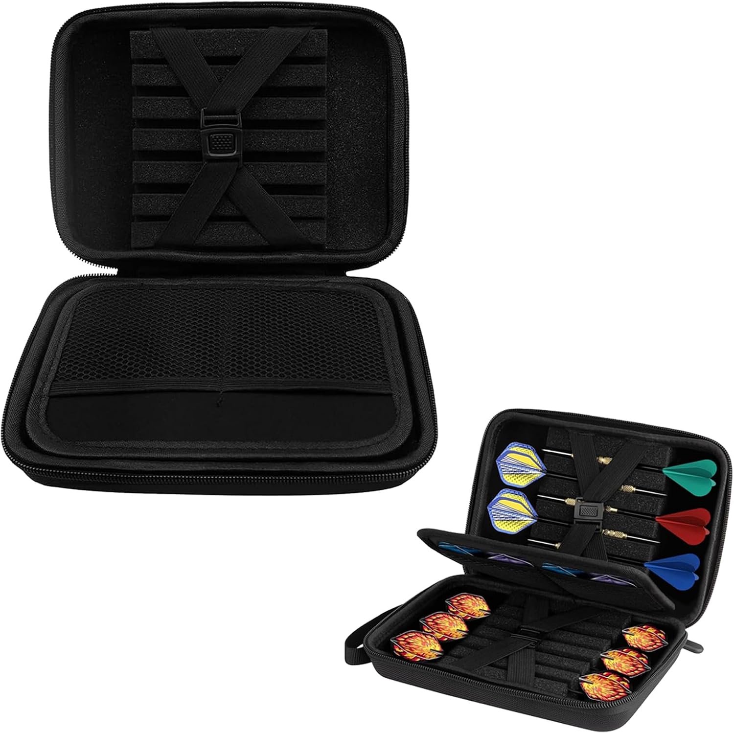 Dart Bag voor 12 Darts - Premium Dart Case - Robuust met Rits - Ideaal voor Bescherming - m-winkel