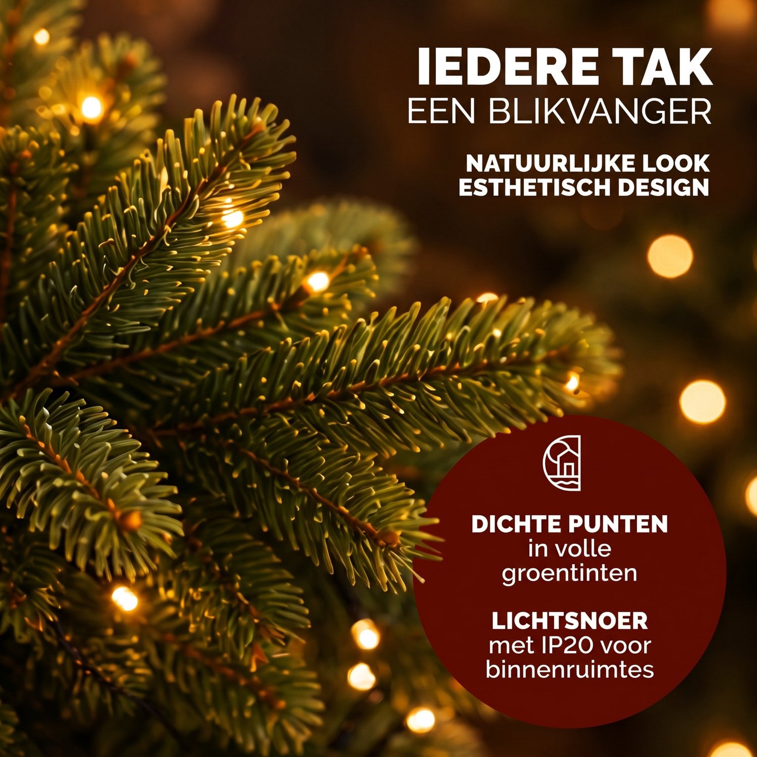 Casaria Kunstkerstboom XL - Lichtslinger 1355 Takpunten 180cm Groen – foto 6