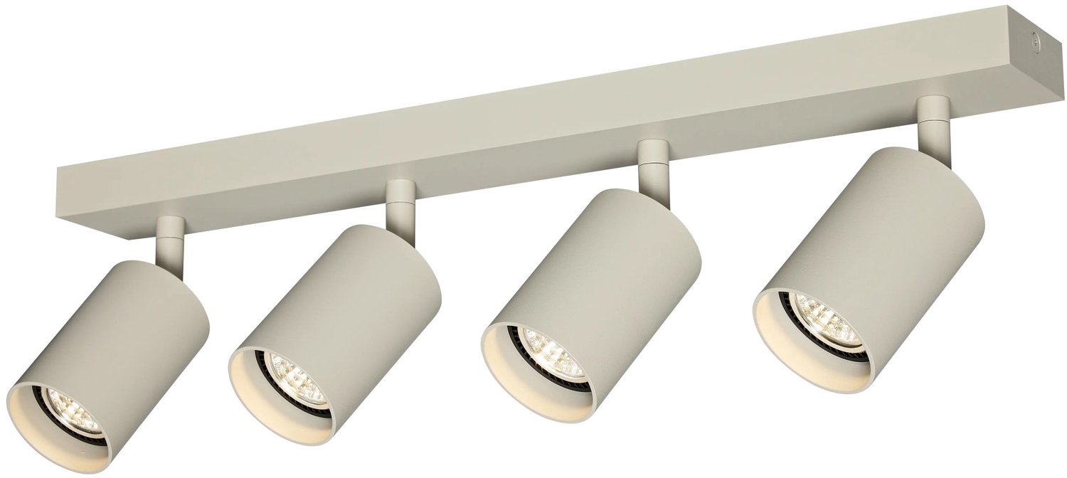 TABOO opbouwspot met 4 lichtpunten in een beige afwerking, geschikt als plafondspot voor binnenverlichting