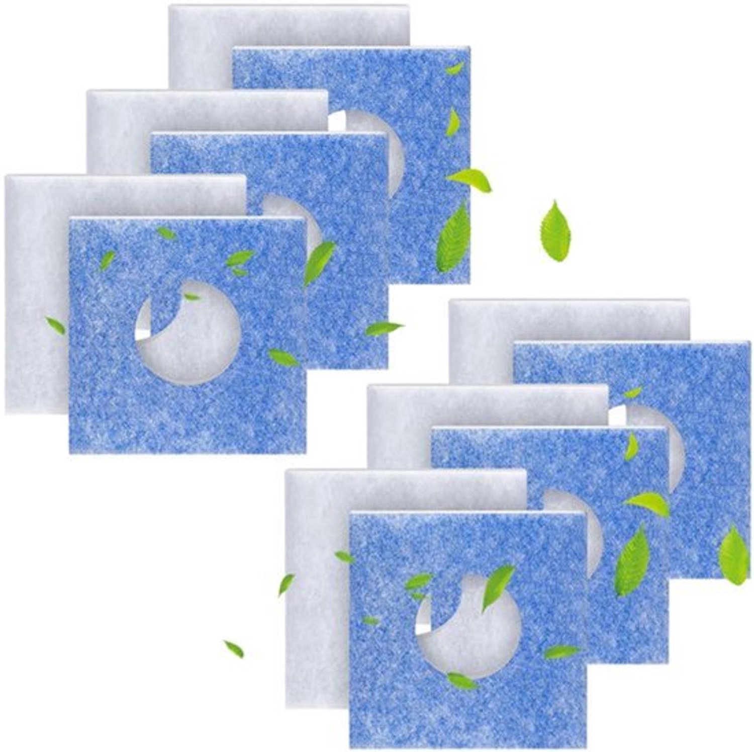 12 stuks 226 x 226 x 15 mm vervangingsfilters voor ventilatie-apparaten LF/ELF en F/C, type F-LF/5 00010 LIG, 95 mm gat vervangingsfilter stoffilter luchtfilter filter