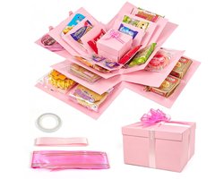 DIY Explosiebox Roze - Creatieve Geschenkdoos voor Knutselen