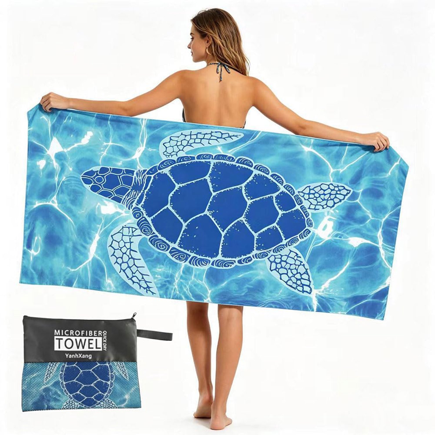 XXL Microfiber Strandlaken 180 x 100 cm