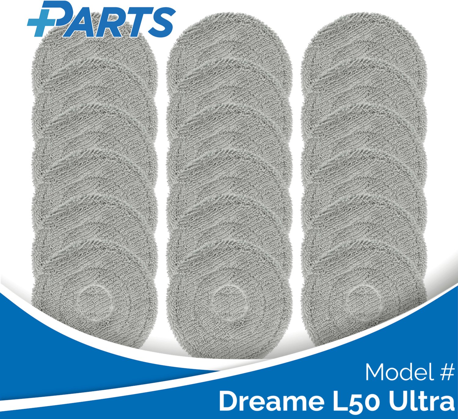 Plus.Parts Dreame L50 Ultra Dweilpads (18 Stuks, Plus.Parts® alternatief voor RMP8) Overig