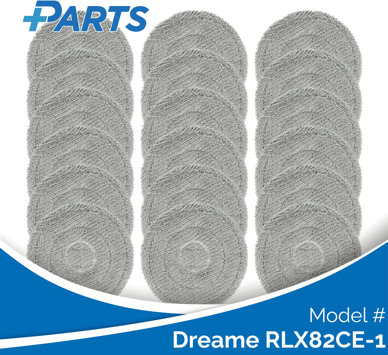 Plus.Parts Dreame RLX82CE-1 Dweilpads (18 Stuks, Plus.Parts® alternatief voor RMP8) Overig