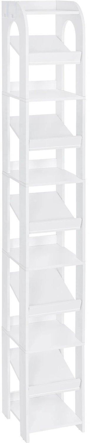 MokoHub Schoenenrek 11 Lagen - Smal Verticaal Schoenenrek - Houten Schoenenorganizer voor Kast en Entree - 29x25x186 cm - Wit