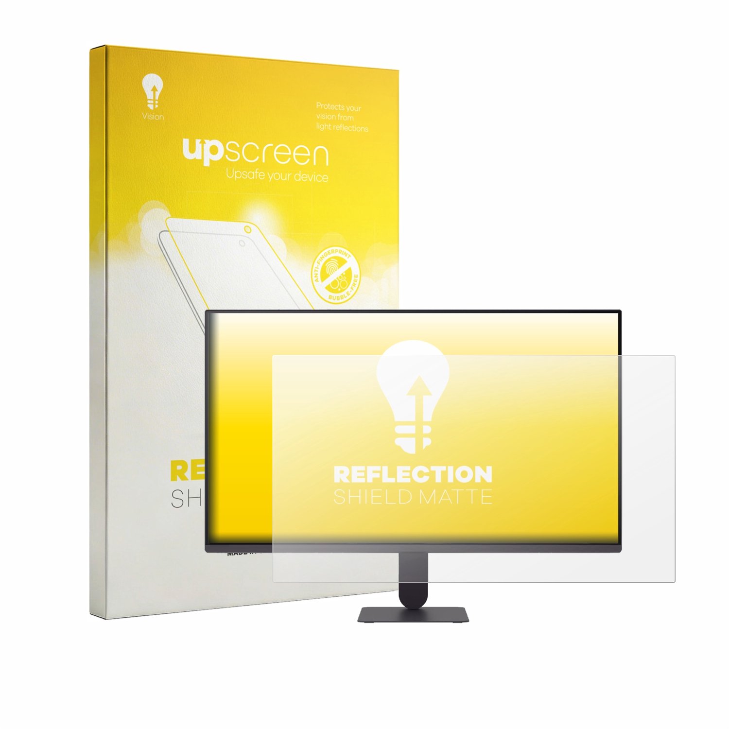 upscreen - Screenprotector voor LG UltraGear 24G411A - Folie Beschermfolie anti glare matte