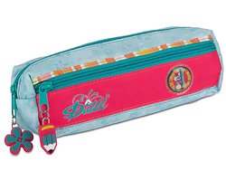 Diddl - etui - pennenzak met siliconen hangertjes - ruim hoofdvak met voorvak en ritssluiting - Diddl in turquoise