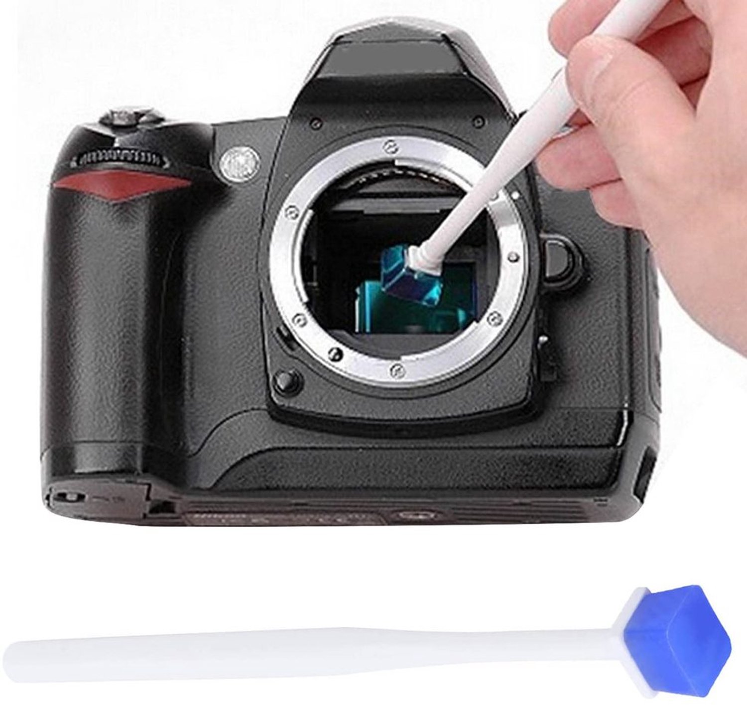 Reinigingspen Universeel - Schoonmaakpen - CMOS/CCD-sensor - Kunststof/Synthetisch latex - 10 Hecht Dust Paster - Schokbestendig - Sensorreinigingspen
