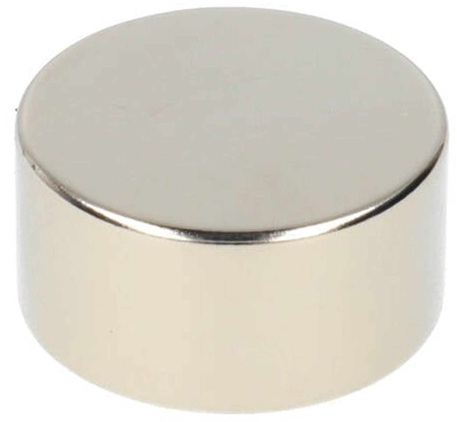 Neodymium Schijfmagneet Ø30 x 15 mm N48 NiCuNi