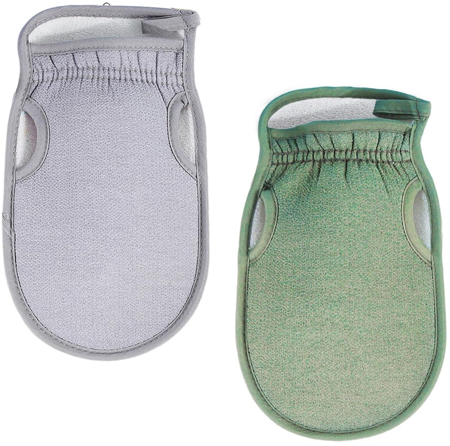 2 Stuks Natuurlijke Vezel Exfoliërende Handschoenen - Lichaamsscrub Spons voor Douche en Spa