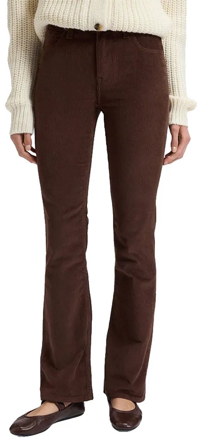 Lee Breese Bootcut Fit Hoge Taille Broek 31 33 Vrouw Shaved Chocolate