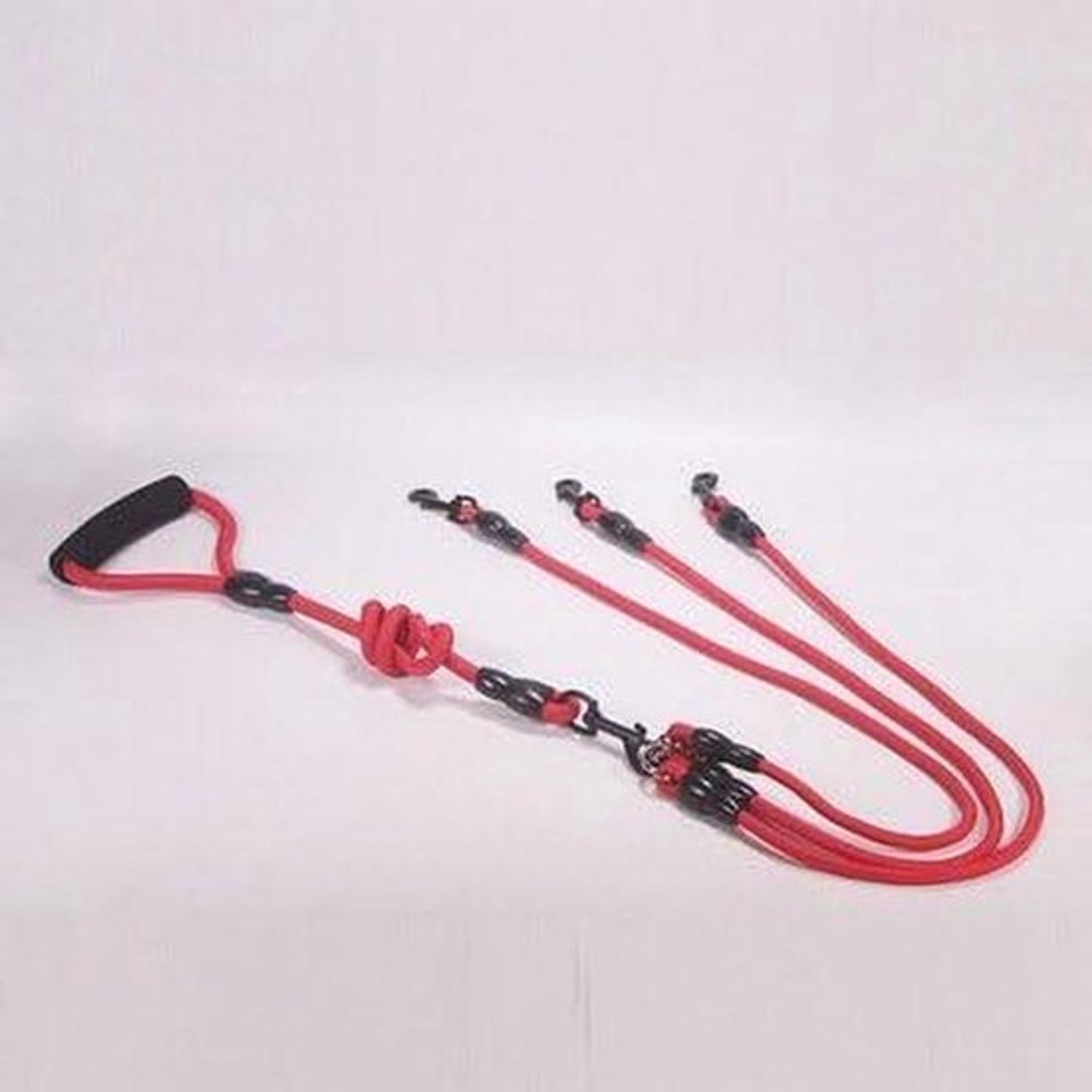 Hondenriem Nylon - Leiband Huisdier - Veilig Uitlaten - Verstelbaar Ontwerp - 80/70 cm - Rood