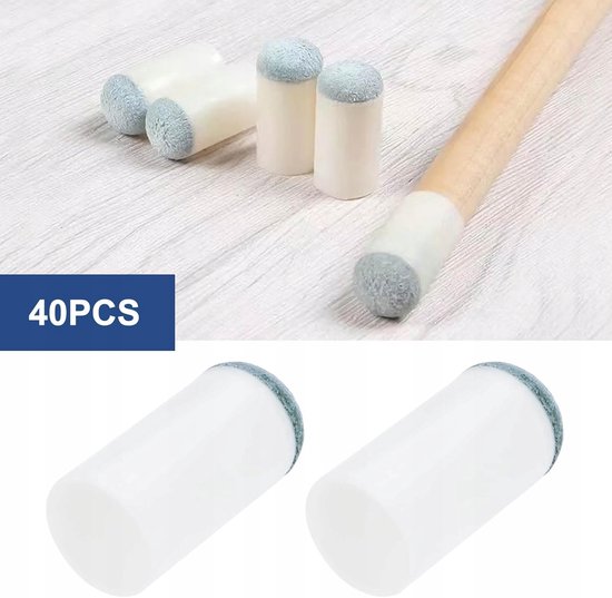 40x Poolkeu Toppen 13mm Leer - Vervangbaar & Universeel — afbeelding 4