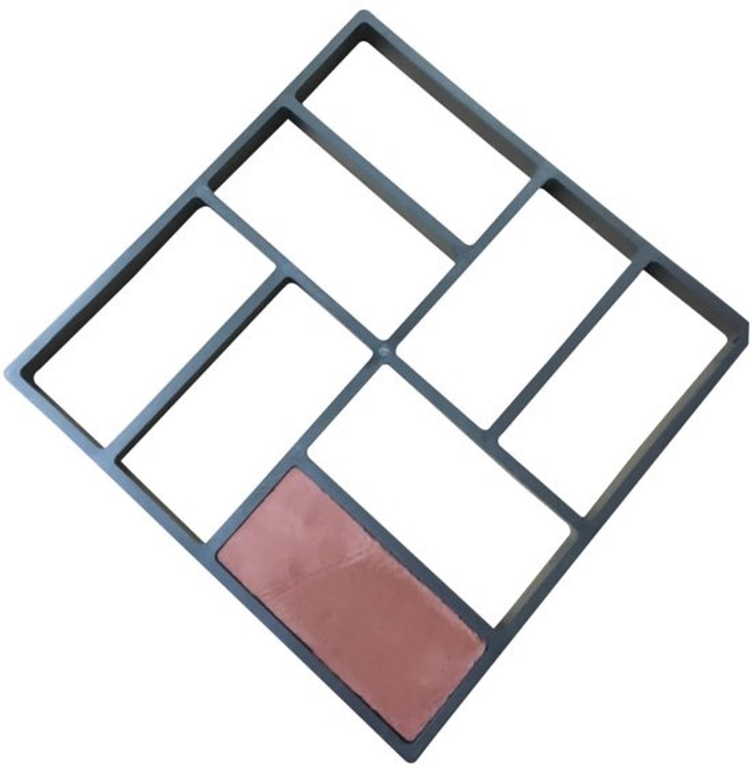 Betonmal Pad - Stapsteen mal - Tuinpad Aanleggen - Herbruikbaar Sjabloon - 40x40 cm - Zwart