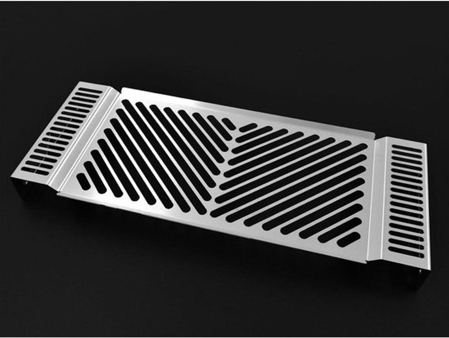 Radiatorafdekking - Radiateurgrill Beschermrooster - Motor Beschermen - Roestvrij staal geslepen - Suzuki GSF 1250 - Zilver