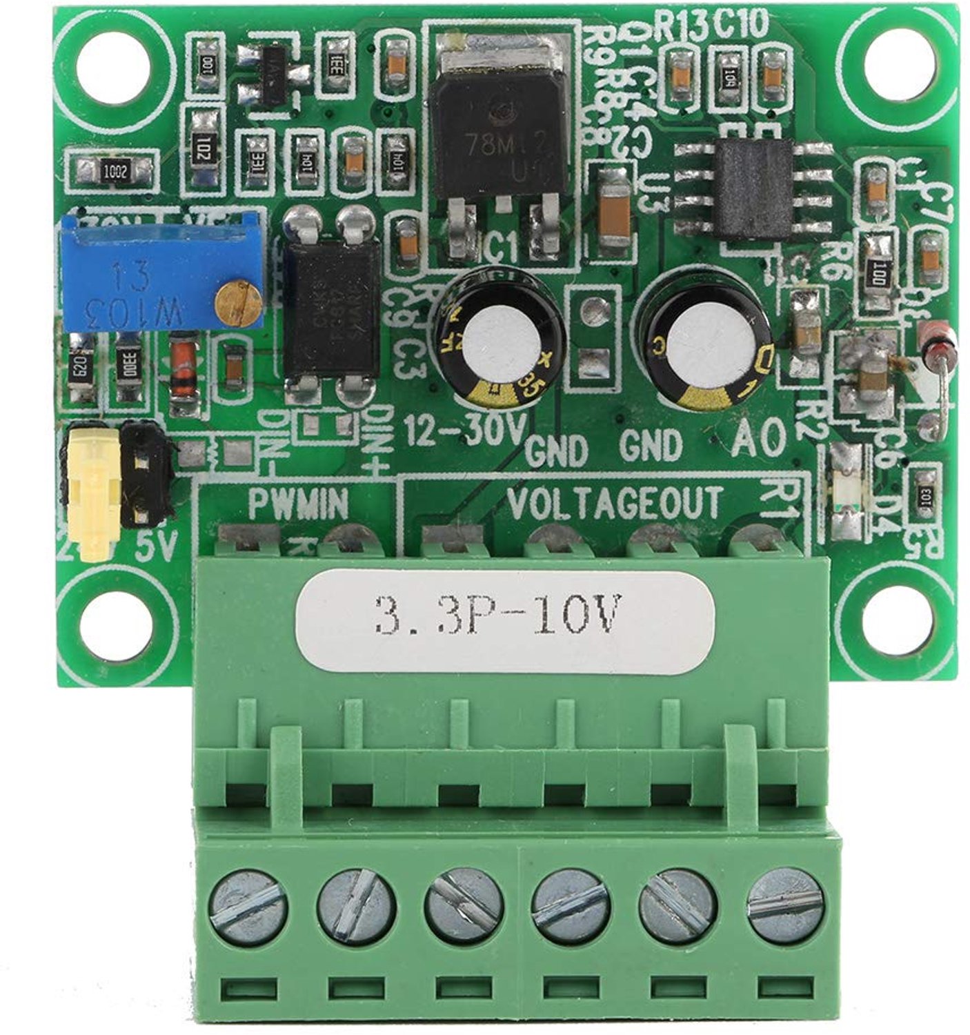 PWM Converter Module Analog Signal Interface 3.3V to 0-10V 15-30V Power Supply 100Hz-3kHz Frequency Range - ShopVlot