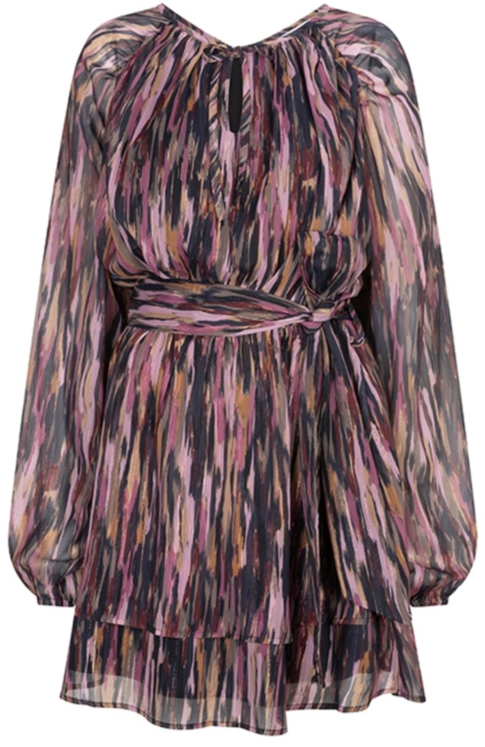 Lofty Manner Jurk Dress Jen Mini Abstract Boho Rj25 Multi Color Dames Maat - XS
