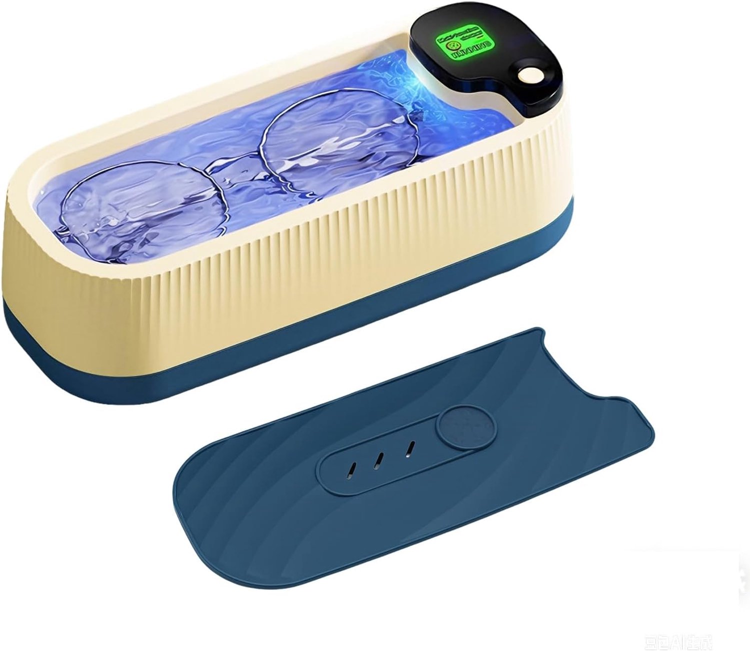 Ultrasone reiniger - compact design - 360° dieptereiniging - effectief voor brillen en sieraden - Homevero